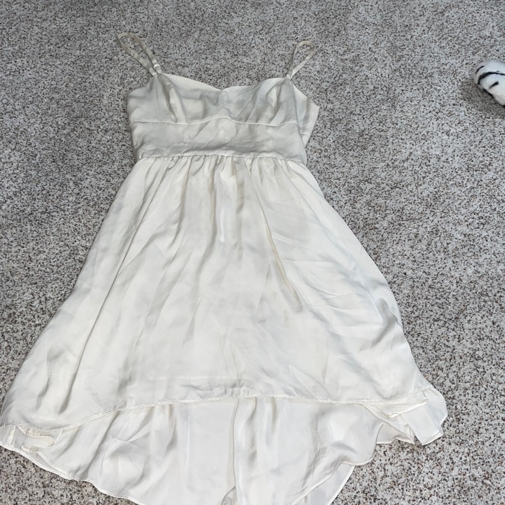 While flowy dress